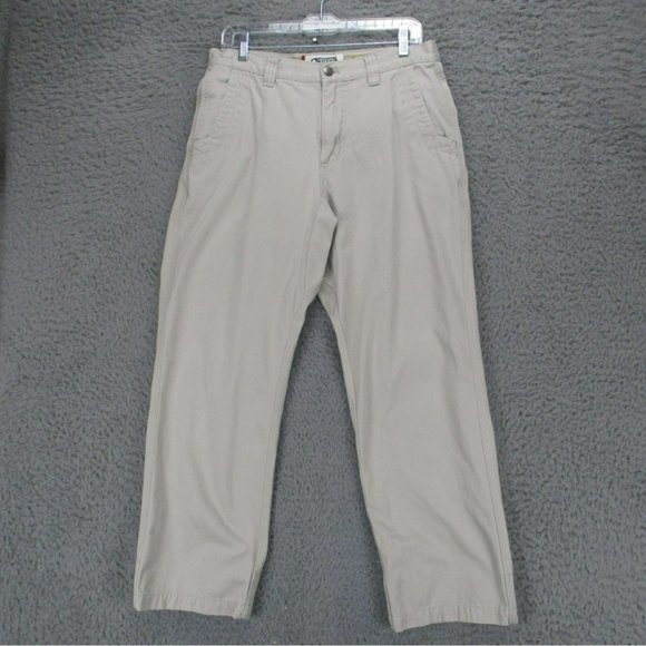 Mountain Khakis Pants Mens 33x30 Tan Cotton Low Rise Shaping Relaxed Fit